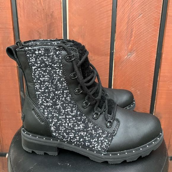 Sorel Lennox Lace Cozy Waterproof Leather Ankle Booties 9 NEW - Picture 3 of 7